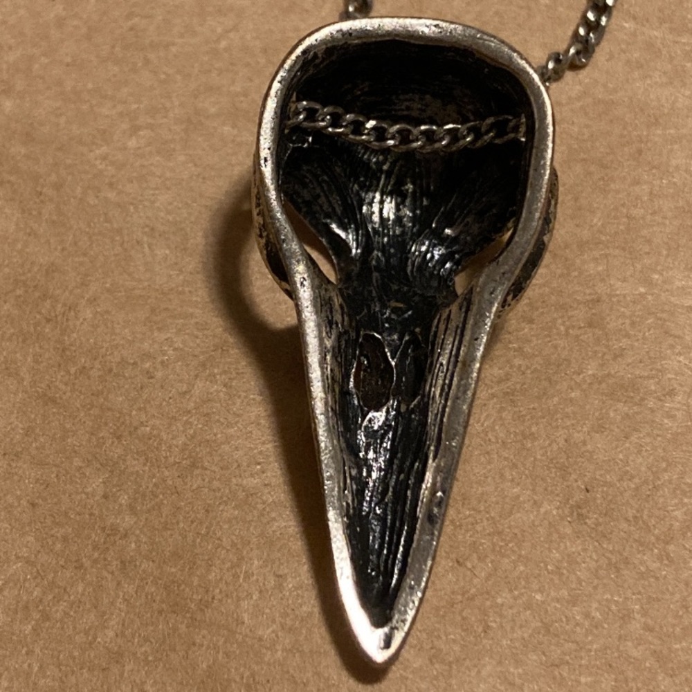 Sold—Bird skull Silver necklace - Picture 2 of 7